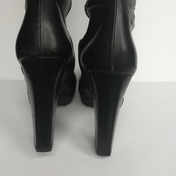 STUART WEITZMAN Platform to the Knee leather Boots - Picture 6 of 10